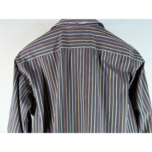Taylor Byrd Button Down Striped Shirt, Men’s Size XL, Pattern Inner Collar - Picture 8 of 13